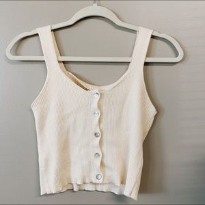 NASTY GAL: Mother of Pearl Rib Knitted Cami